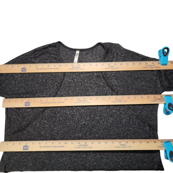 Forgotten Grace Sweater‎ S Women Gray Black Heathered Lagenlook Oversized Boxy - Picture 10 of 12